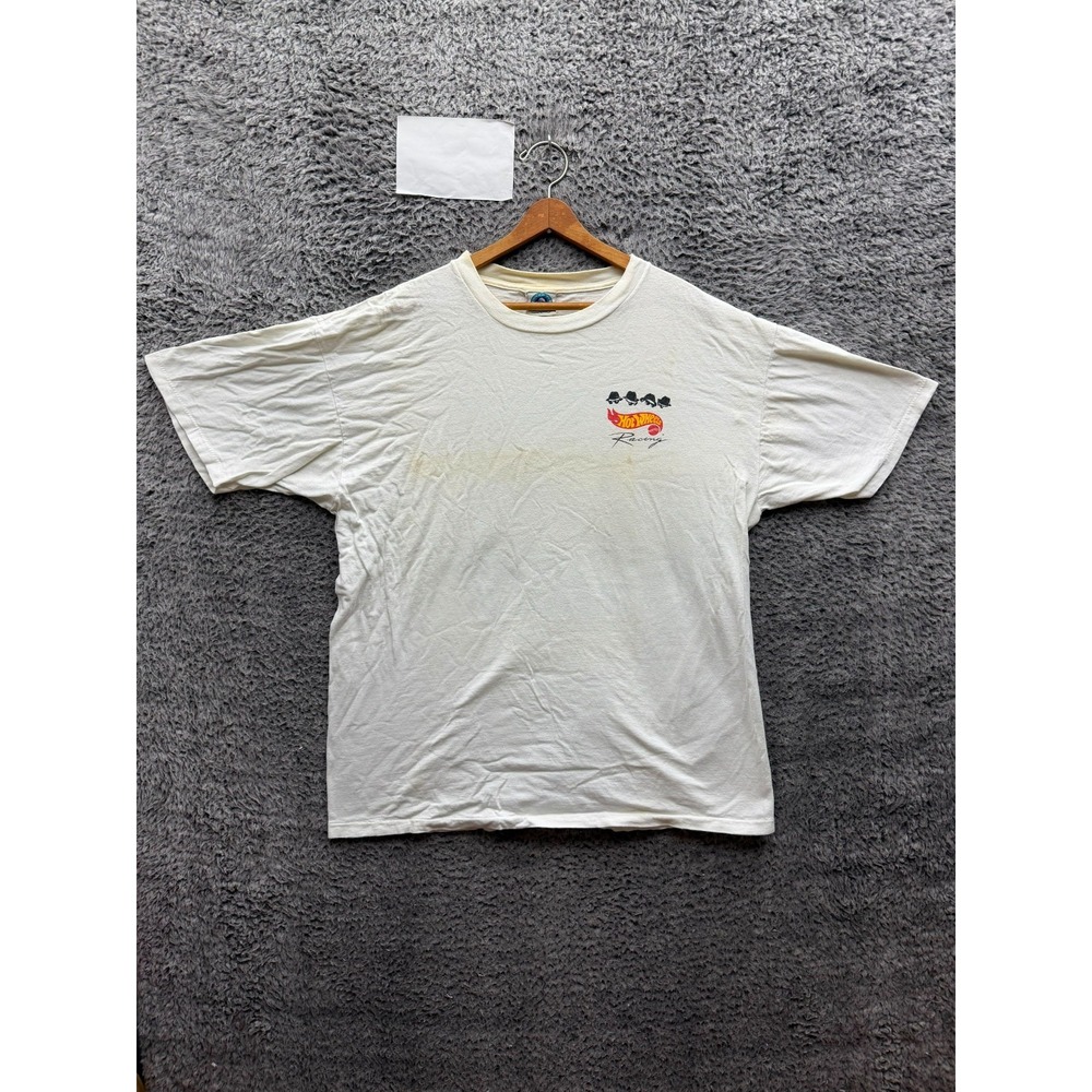 Vintage 1998 Blues Brothers 2000 Hot Wheels Racing Graphic T-Shirt White Size XL